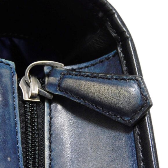 Other Berluti Vertical Tote Bag Nylon Cotton Leather Canvas Tote Bag - Picture 14 of 16